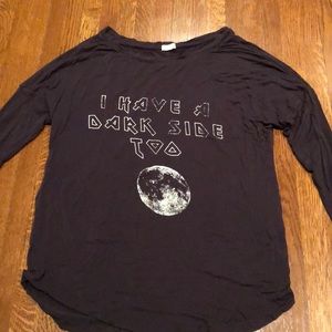 Long sleeve moon shirt